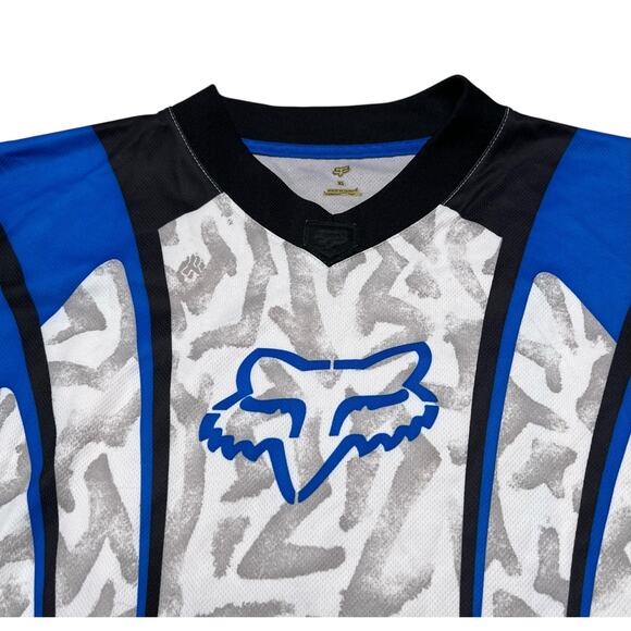 VTG Fox Racing Motocross Supercross Jersey Shirt Long Sleeve Mens XL Y2K AOP - Picture 5 of 11